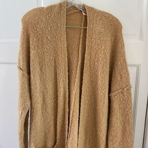 Free People M Beige Cardigan